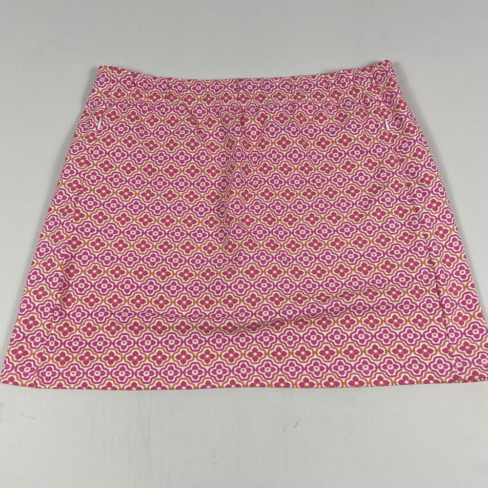 Sailor-sailor Skort Womens XL Pink Floral Athletic Stretch Lined Pockets USA